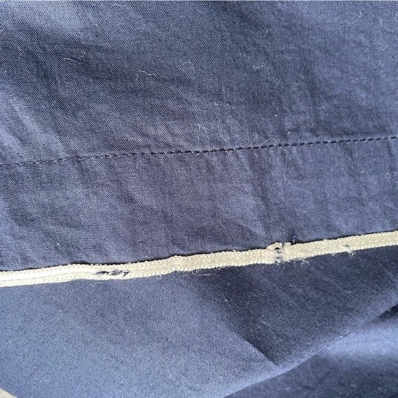 Jude Connally Embroidered Cotton Navy 3/4 Sleeve Tunic Women’s Size Medium - Picture 12 of 13